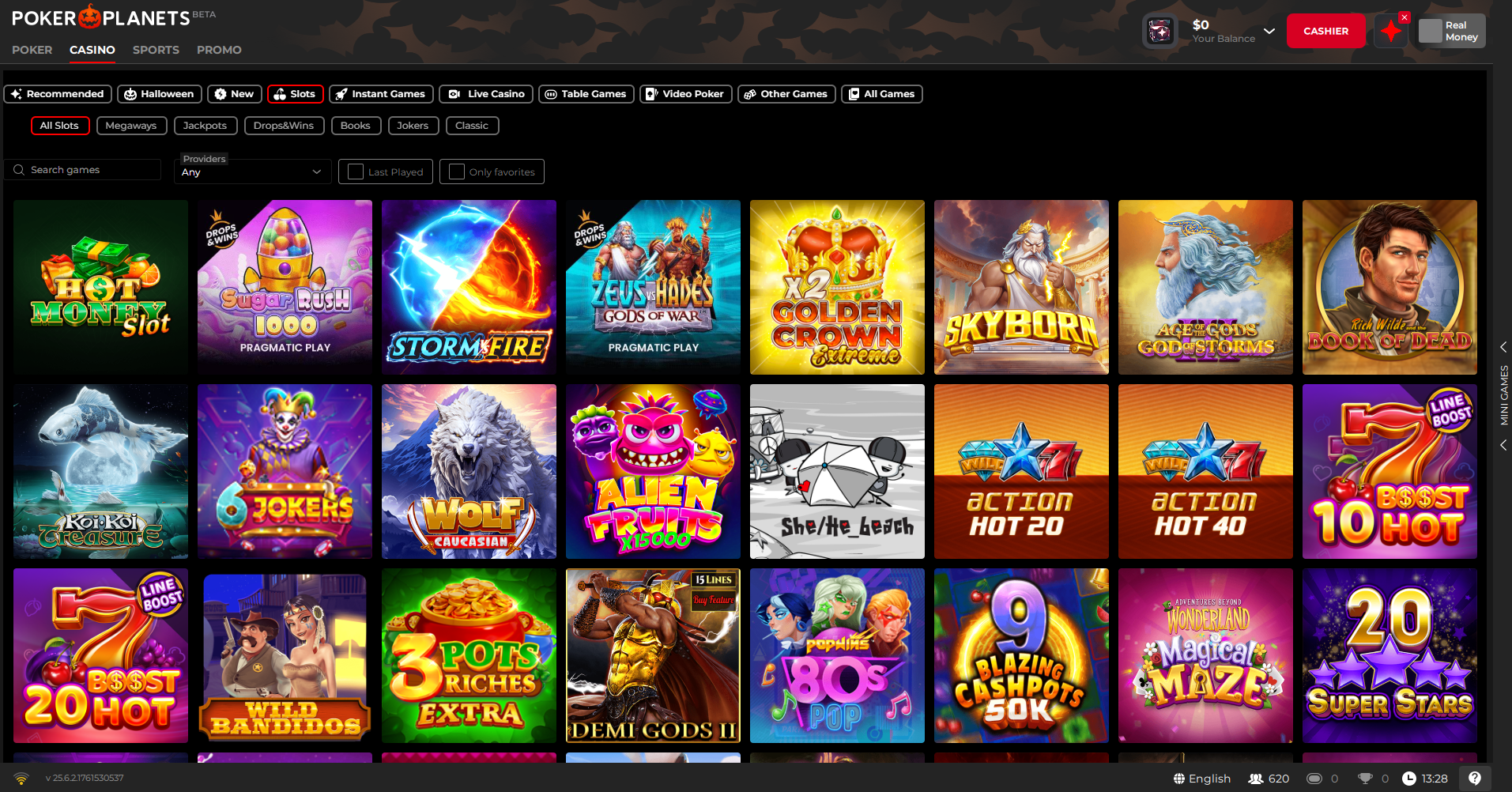PokerPlanets Slots
